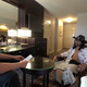 Callaghan (left) interviews a pickup artist in training (right)